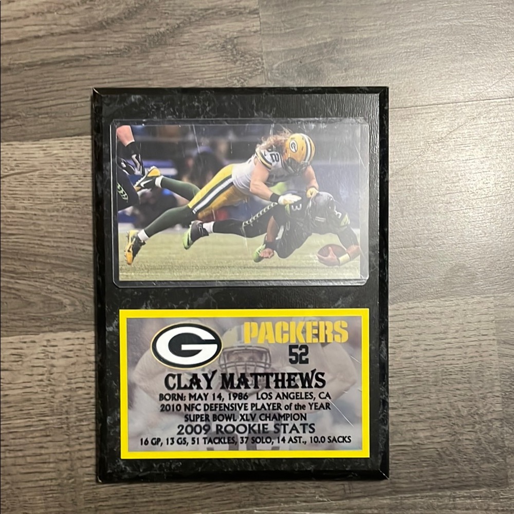 Packers Black and Yellow Plaque